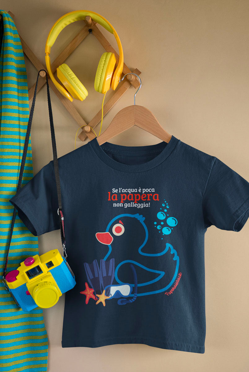T-Shirt “Papera non galleggia” SUB 0 - 16 anni| Paperaisback