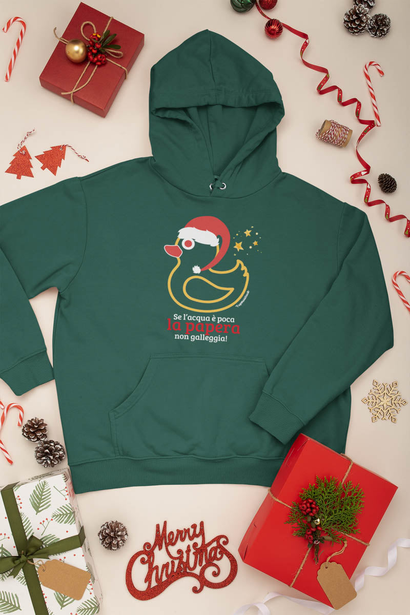 Felpa Natale “Papera non galleggia” | Paperaisback