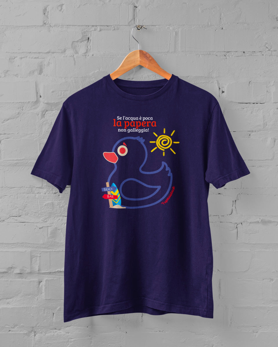 T-shirt “Papera non galleggia” Beach and Bar | Paperaisback
