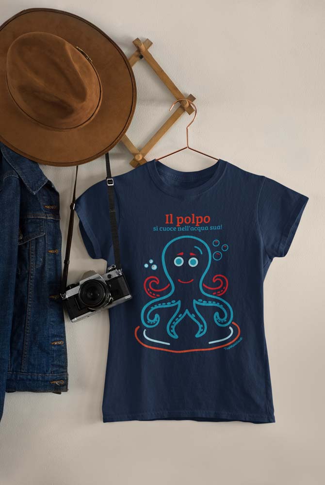T-Shirt "Polpo si cuoce nell'acqua sua" | Paperaisback Woman