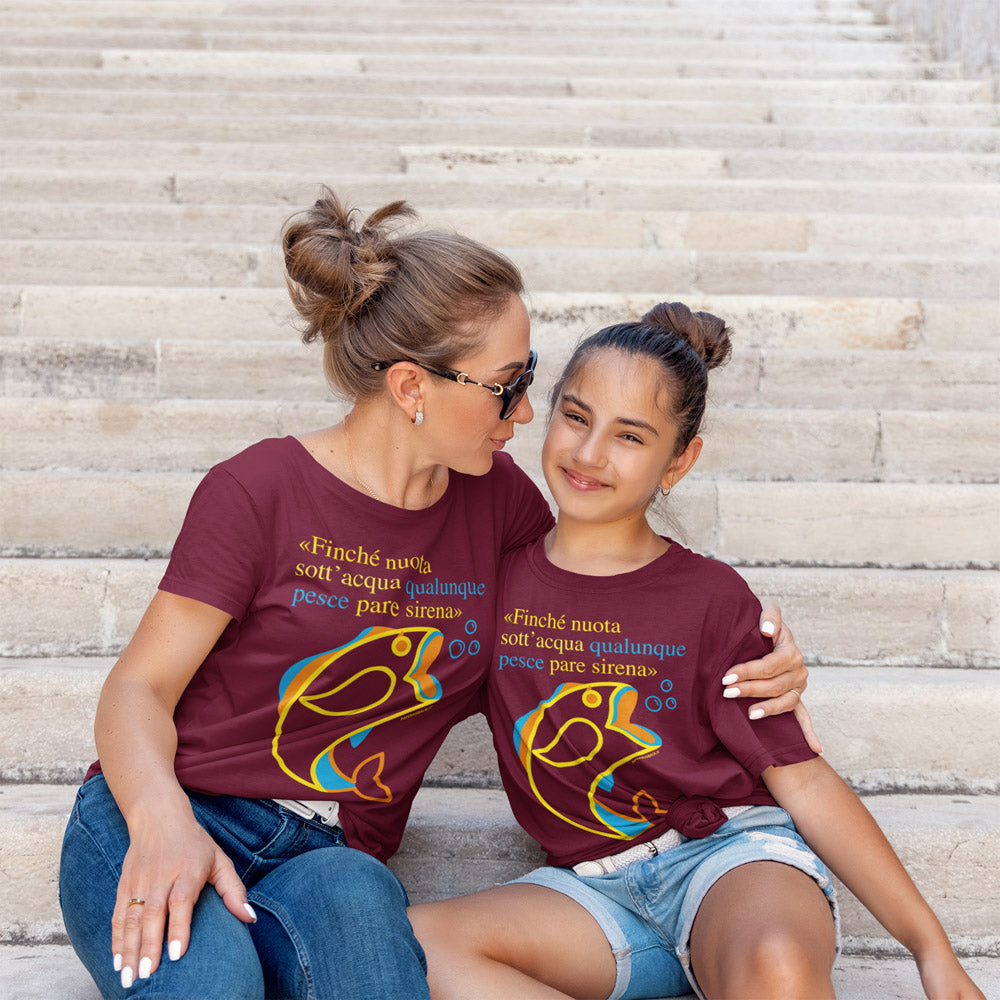T-Shirt Pesce Sirena