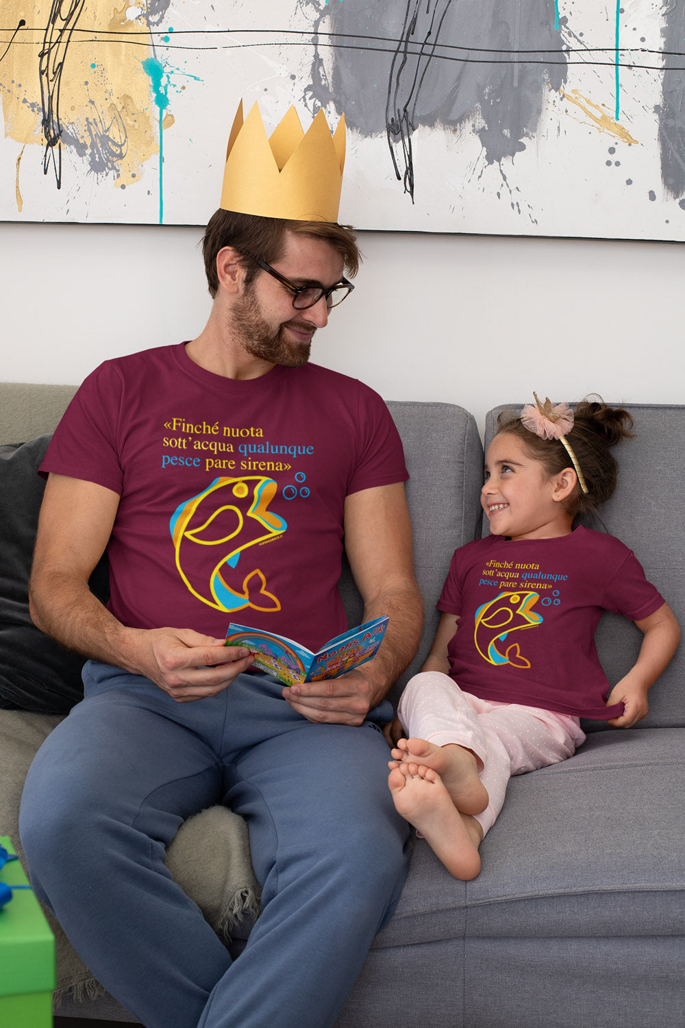 T-Shirt Pesce Sirena