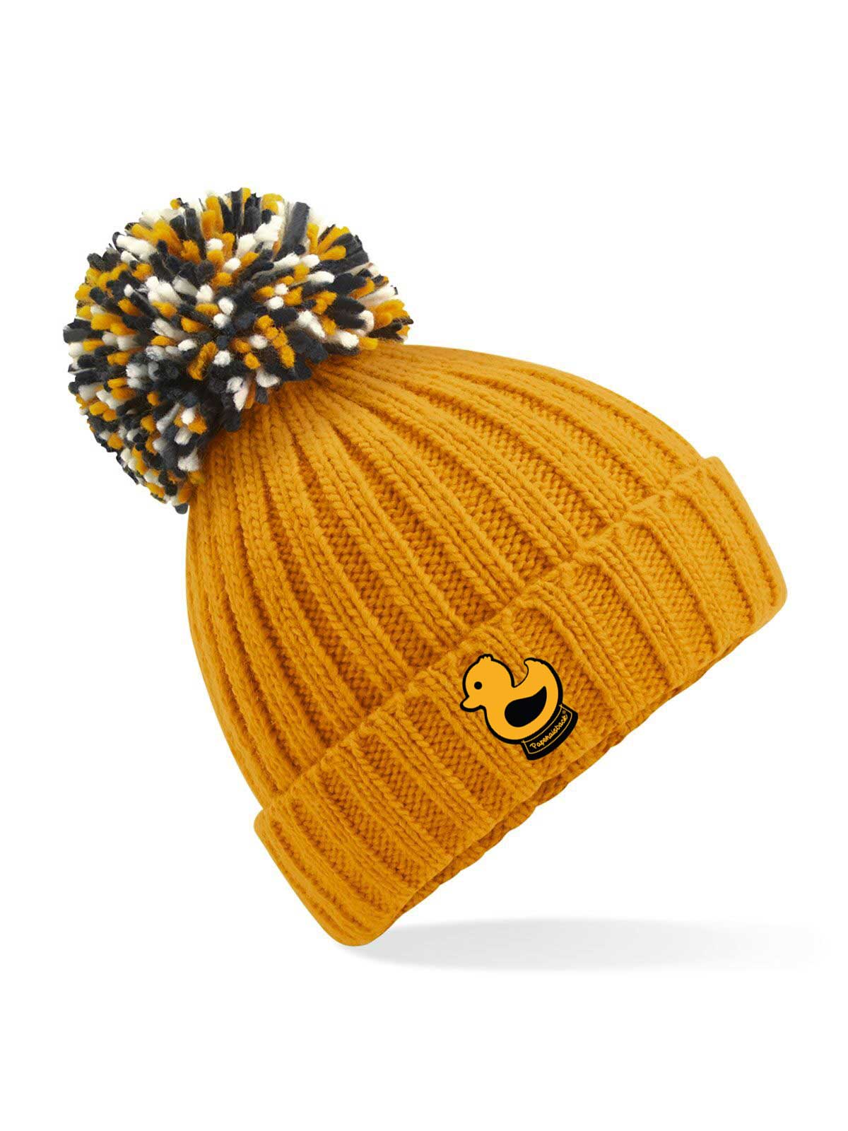 Beanie oversize con Pon Pon Papera