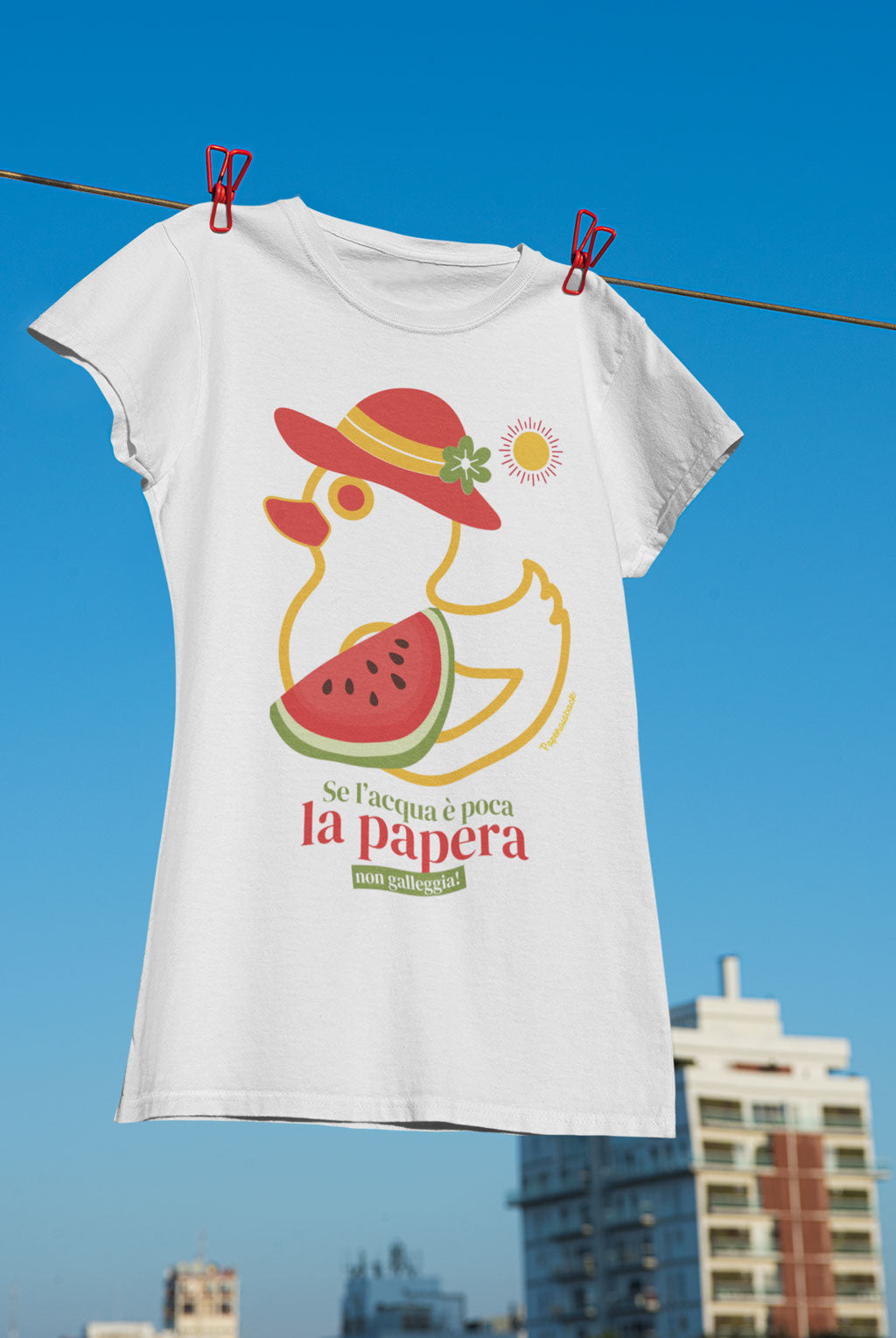 T-shirt “Papera non galleggia” Fruits Collection 2026 Cup Woman