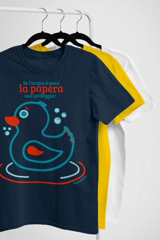 T-Shirt “Papera non galleggia” 0 - 16 anni| Paperaisback