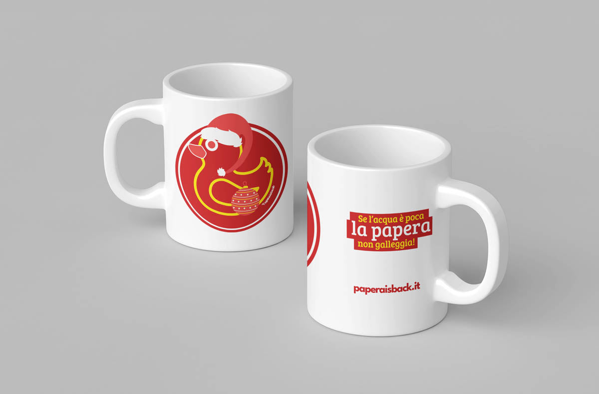 Tazza Mug Papera - "Se l'acqua è poca la papera non galleggia"