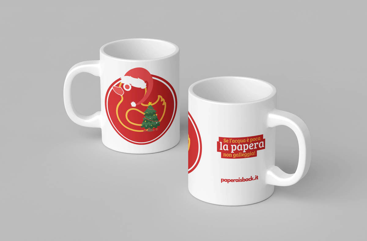 Tazza Mug Papera - "Se l'acqua è poca la papera non galleggia"