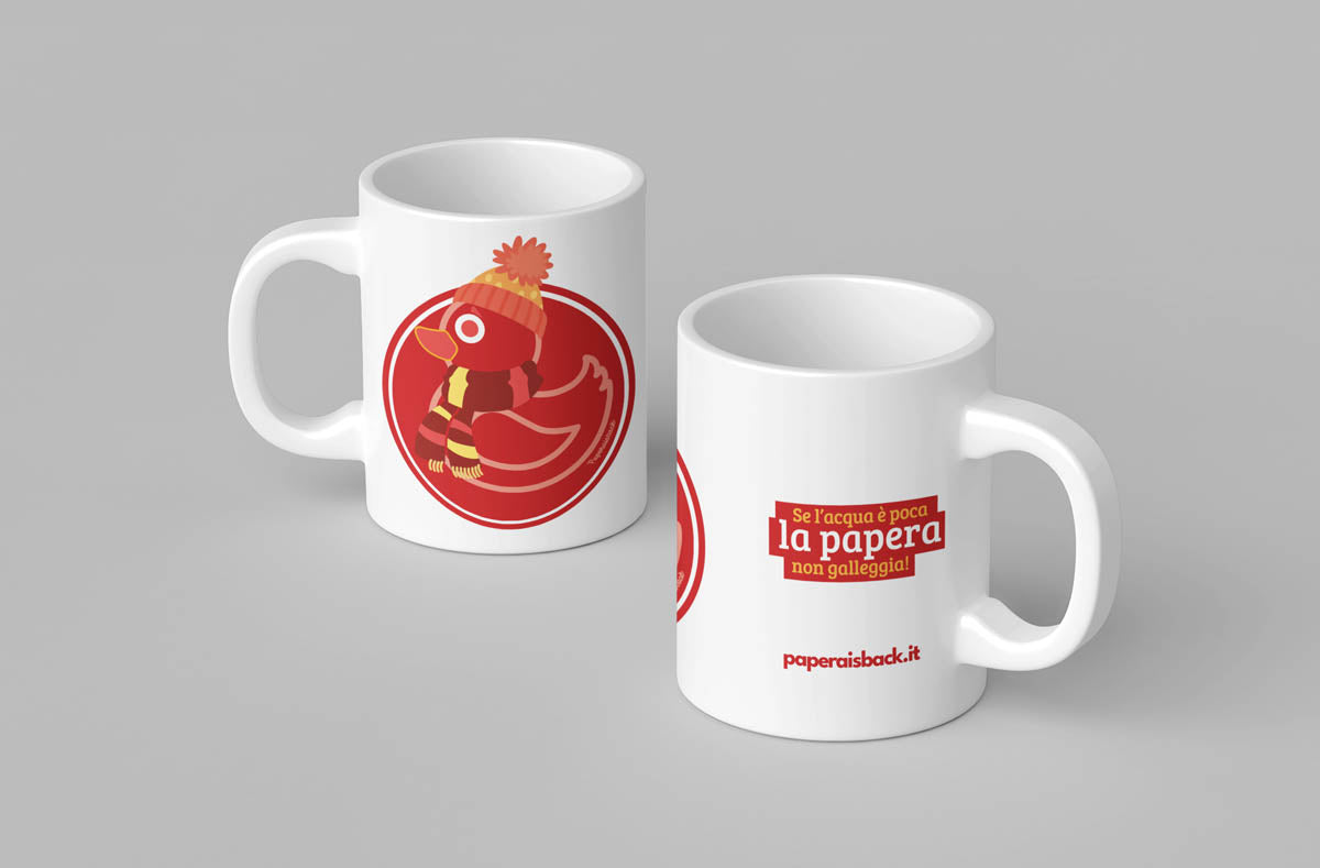 Tazza Mug Papera - "Se l'acqua è poca la papera non galleggia"