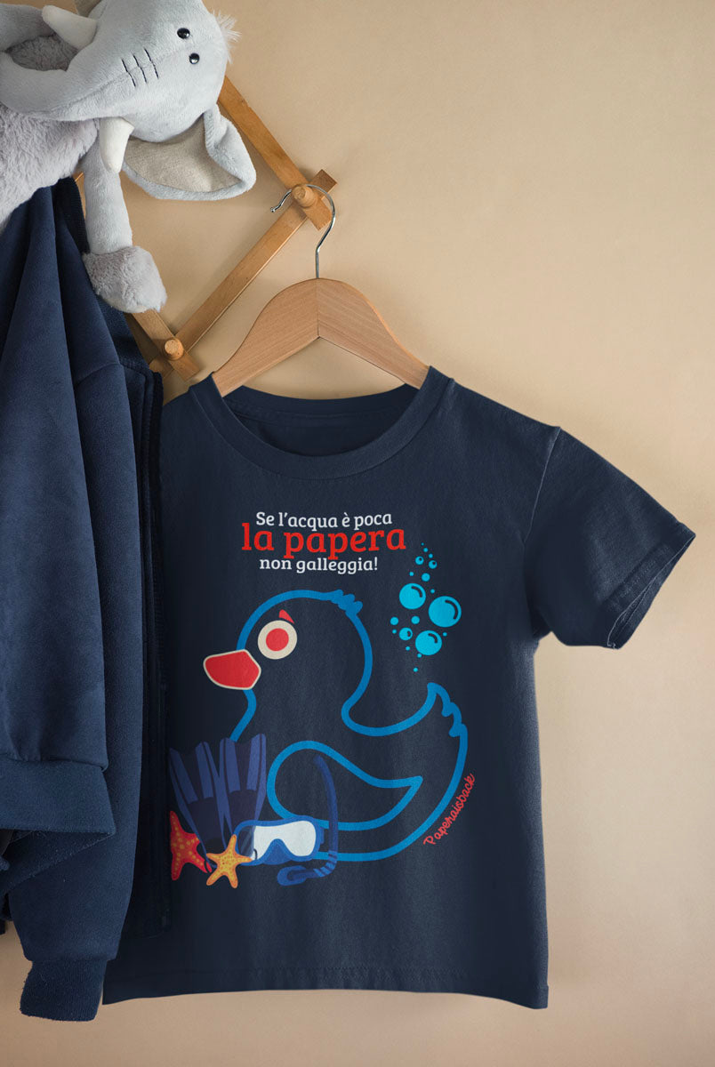T-Shirt “Papera non galleggia” SUB 0 - 16 anni| Paperaisback