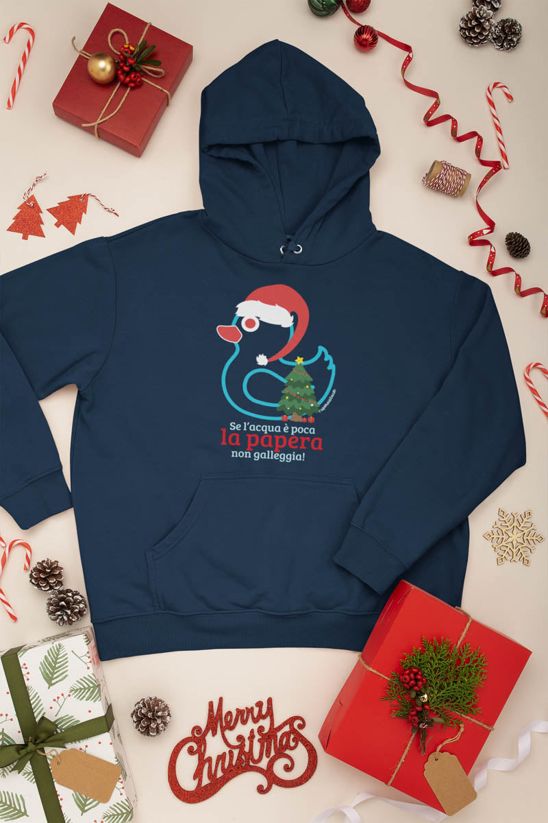 Felpa Natale “Papera non galleggia” | Paperaisback