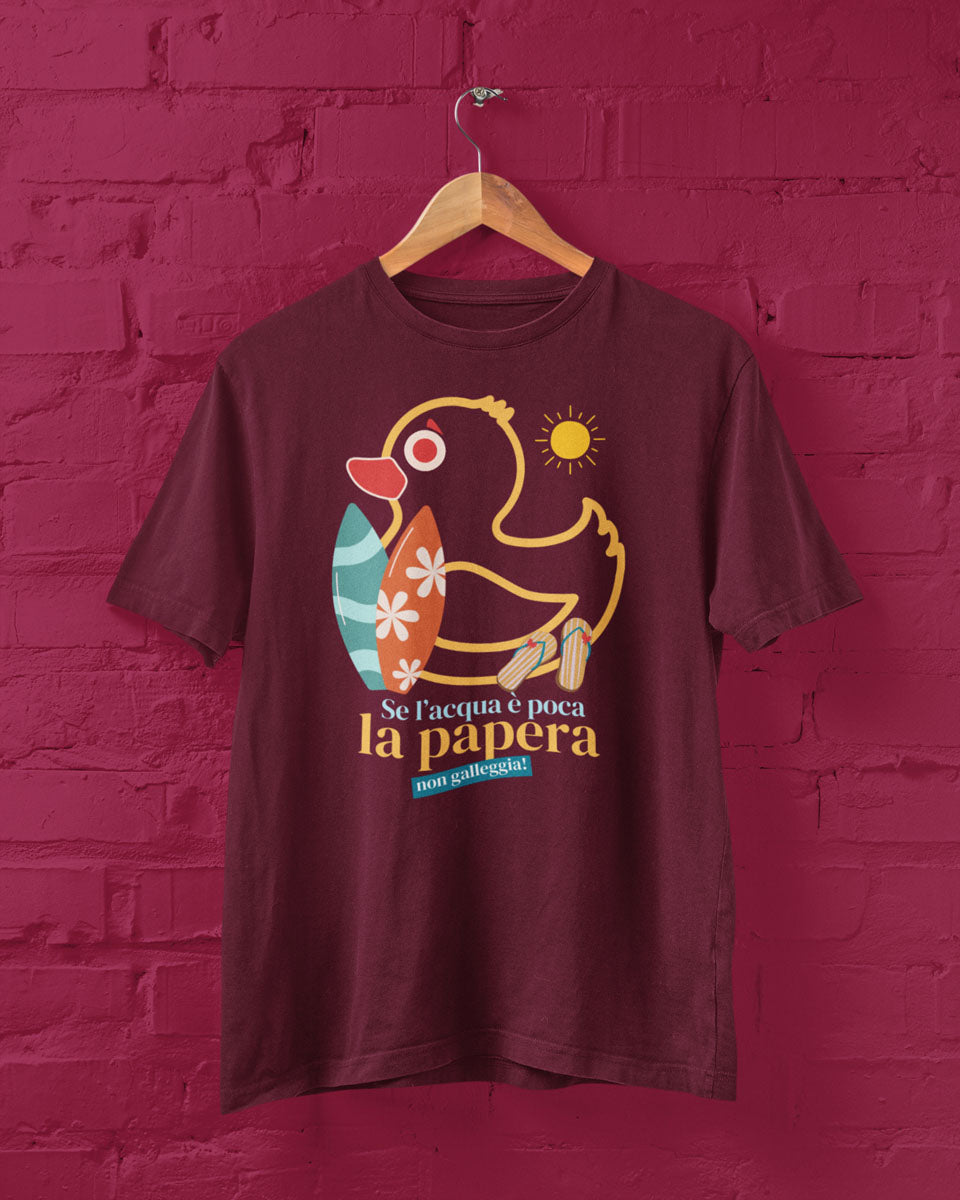 T-shirt “Papera non galleggia” Surf Collection 2026