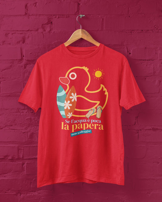 T-shirt “Papera non galleggia” Surf Collection 2026