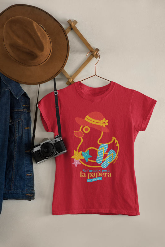 T-shirt “Papera non galleggia” Flip Flop Collection 2026 Cup Woman