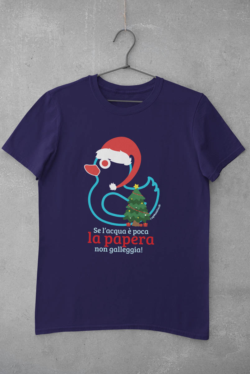 T-shirt Natale “Papera non galleggia” | Paperaisback