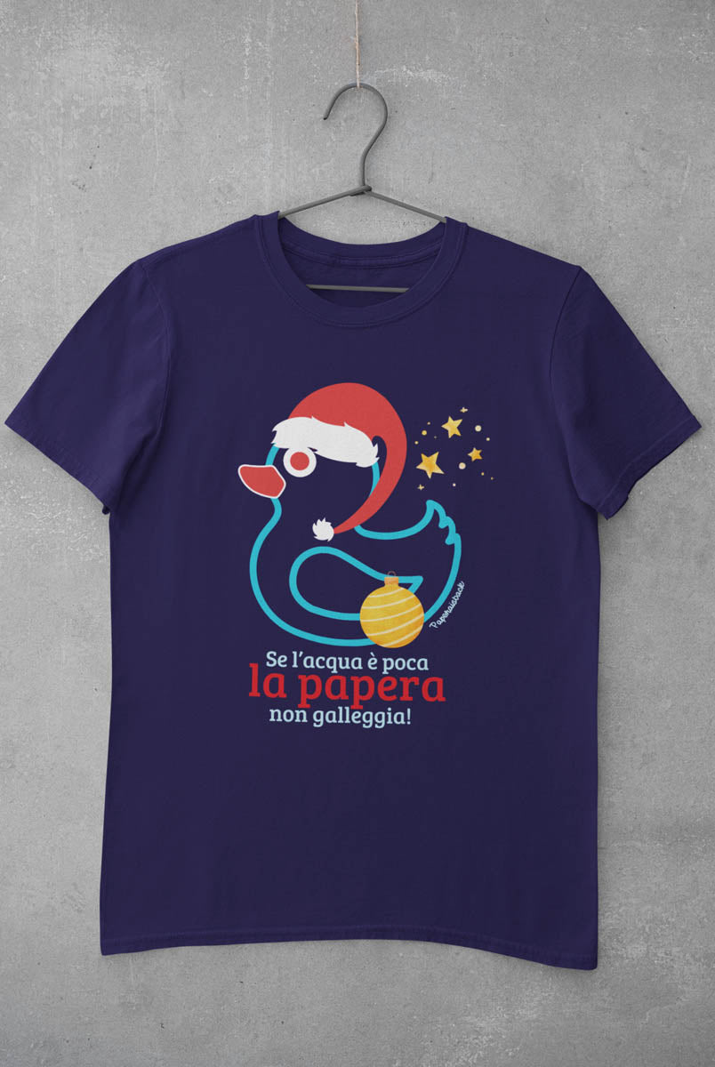 T-shirt Natale “Papera non galleggia” | Paperaisback