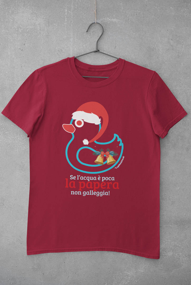 T-shirt Natale “Papera non galleggia” | Paperaisback