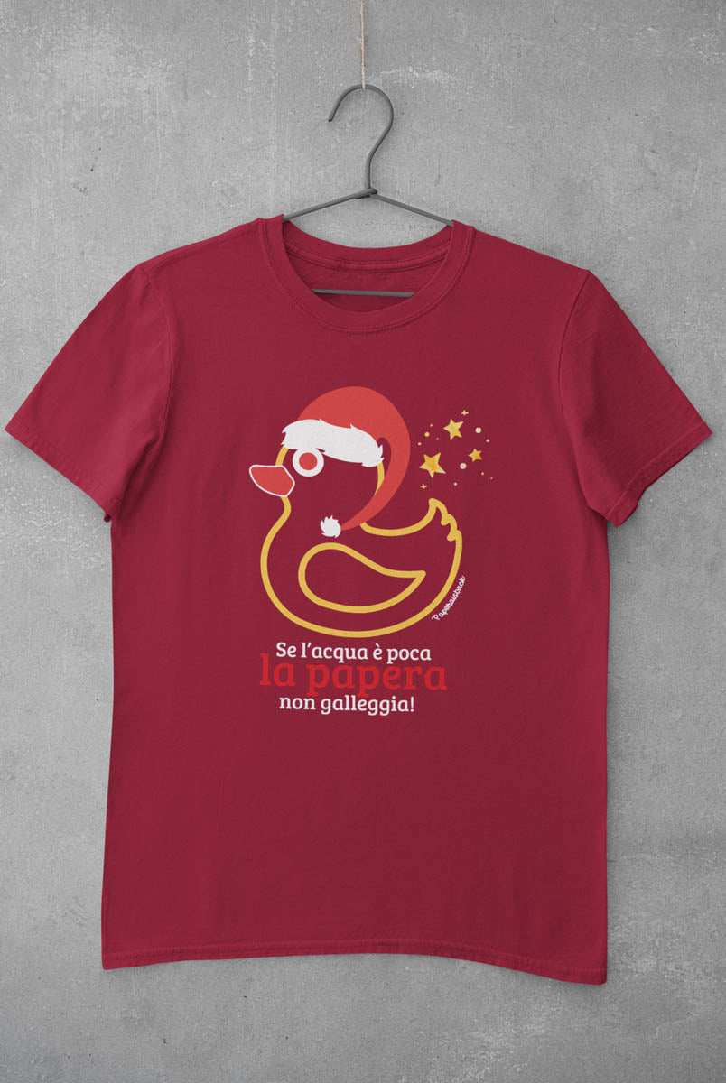 T-shirt Natale “Papera non galleggia” | Paperaisback