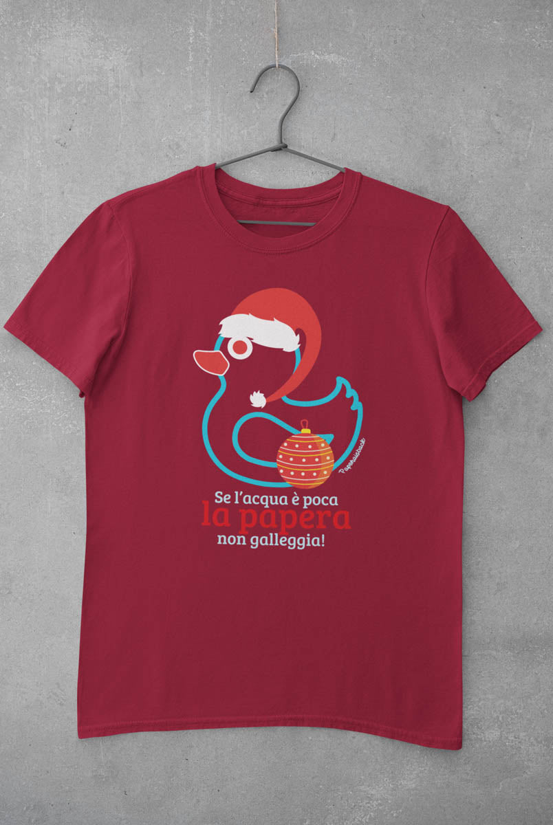 T-shirt Natale “Papera non galleggia” | Paperaisback