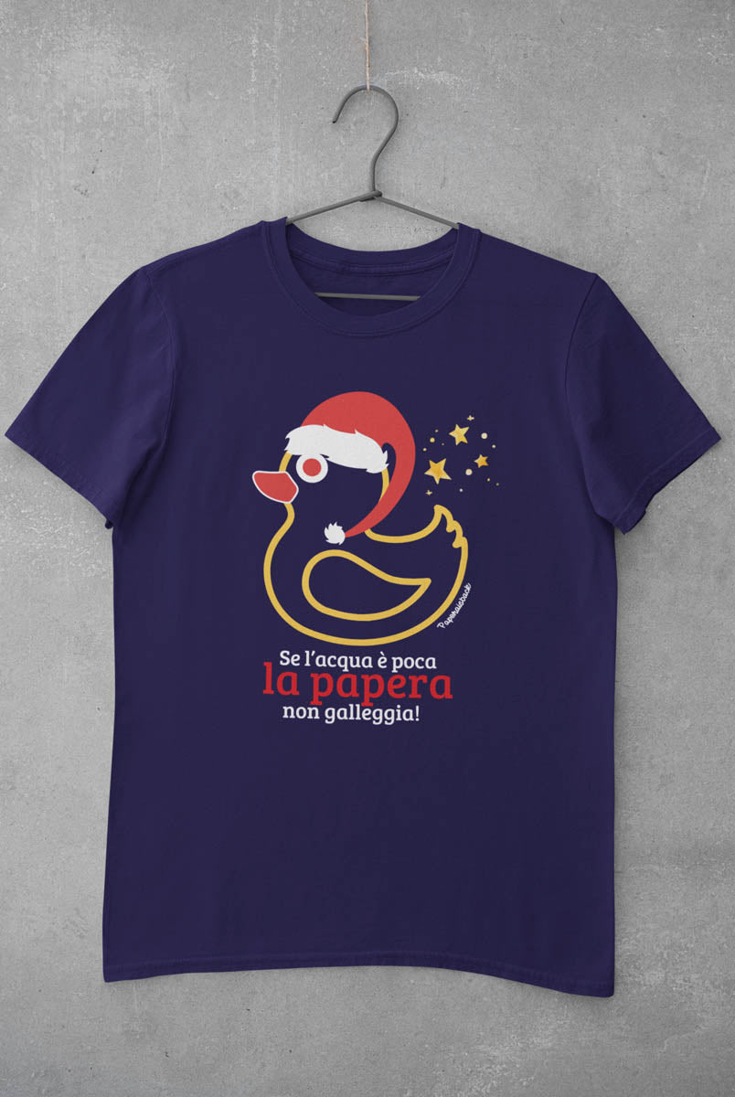 T-shirt Natale “Papera non galleggia” | Paperaisback