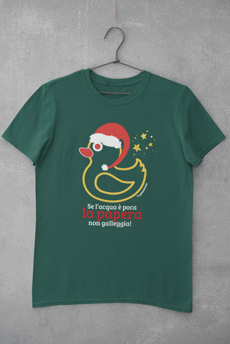 T-shirt Natale “Papera non galleggia” | Paperaisback