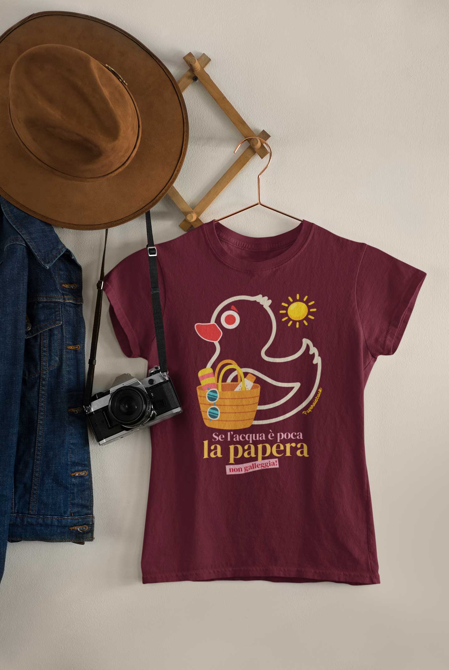T-shirt “Papera non galleggia” Bag Collection 2026 Woman