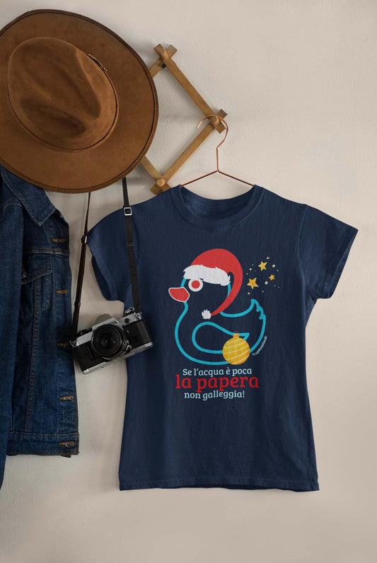 T-shirt Natale “Papera non galleggia” | Paperaisback Woman