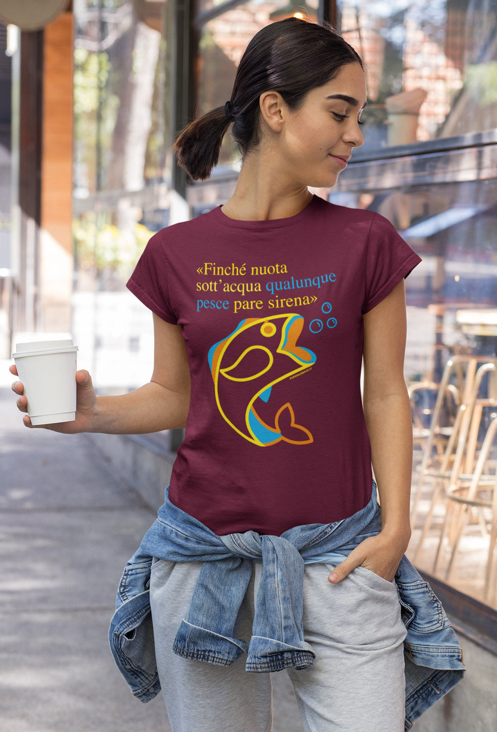 T-Shirt Pesce Sirena