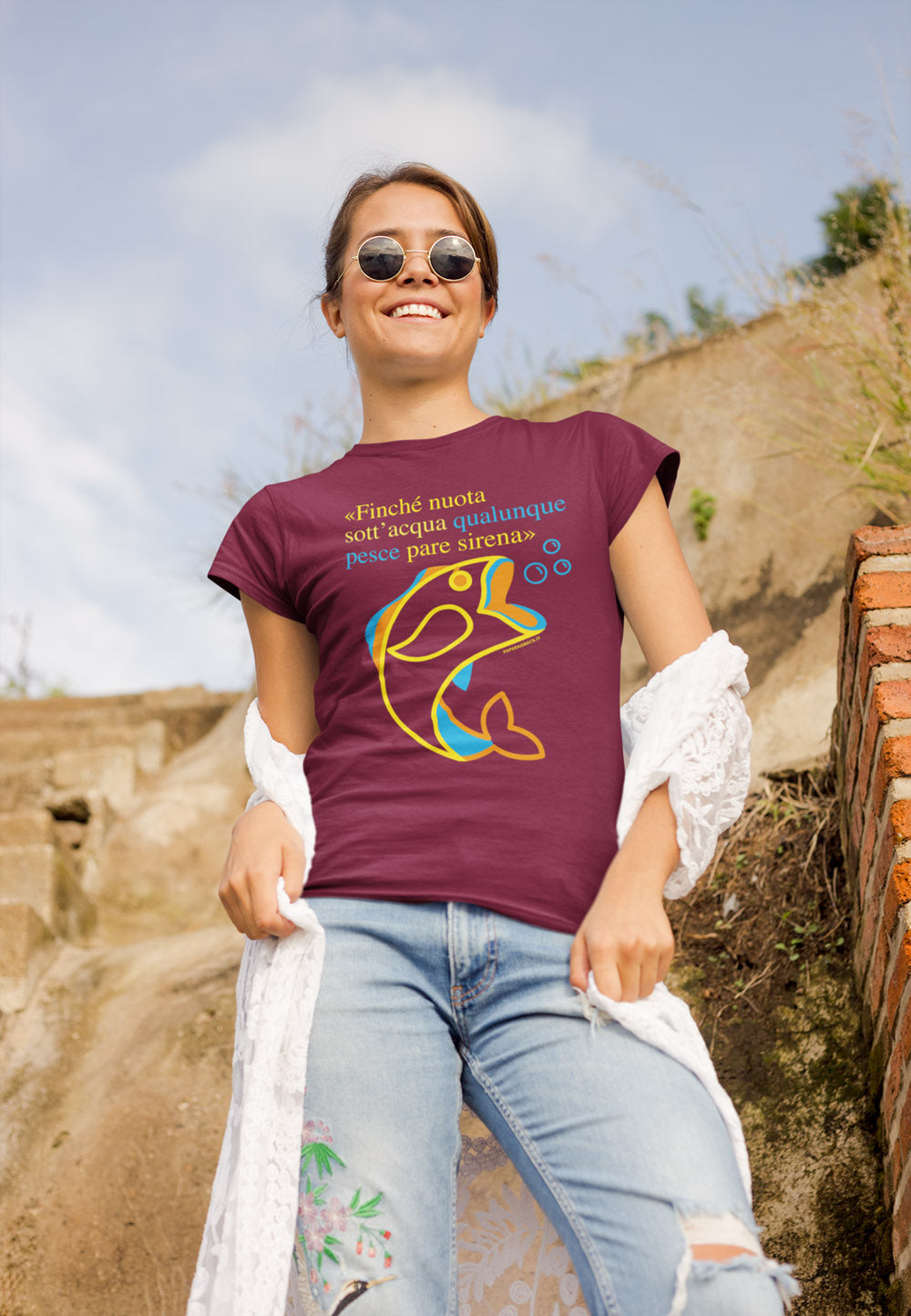 T-Shirt Pesce Sirena